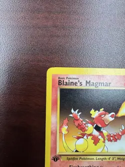 Pokemon Gym Heroes 1st Edition Blaine’s Magmar 37/132 LP - Image 3