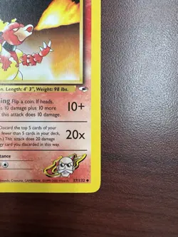 Pokemon Gym Heroes 1st Edition Blaine’s Magmar 37/132 LP - Image 5
