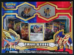 2020 Pokemon TCG True Steel Premium Box - Featuring Zamazenta (Factory Sealed) - Image 1