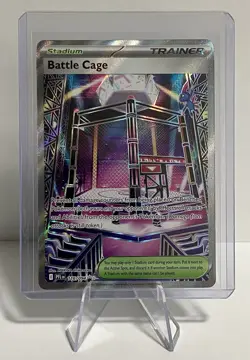 Battle Cage 116/094 NM - Full Art Holo - 2025 TCG Pokemon Phantasmal Flames - Image 1