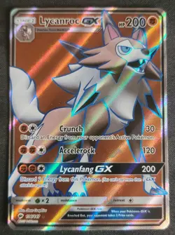 Lycanroc GX 136/147 Pokemon TCG Sun & Moon: Burning Shadows LP - Image 1