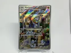 Pokemon TCG SV: Scarlet & Violet 151 Machoke 177/165 Illustration Rare ✅NM/M✅ - Image 1