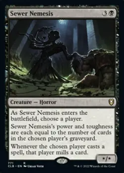 x1 Sewer Nemesis - Deck Exclusive R MTG Commander Legends: Battle for Baldur's G - Image 1