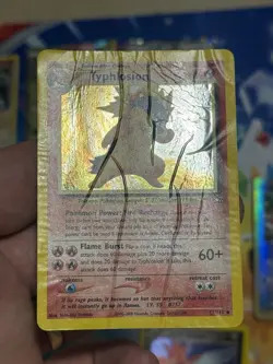 Vintage Pokemon Cards Bundle Heavy Play / Damaged Typhlosion Neo Genesis - Image 3
