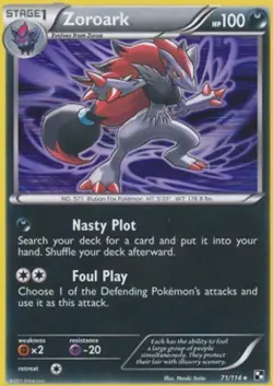 Lightly Played Zoroark - 71/114 - Non-Holo Theme Deck Exclusives Pokemon Pokemon - Image 1