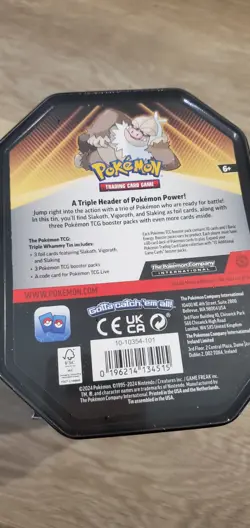 Pokemon Surging Sparks Elite Trainer Box Center ETB Sealed Whammy Tin Slacking - Image 5