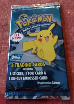 Topps Pokemon Johto League Champions 8 Trading Cards 1 Pack - Image 1
