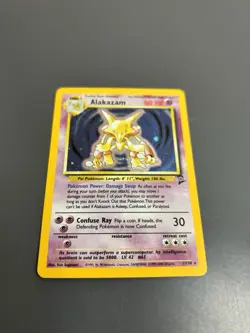Pokemon TCG Alakazam Holo 1/130 Base Set 2 Holographic Near Mint - Image 3