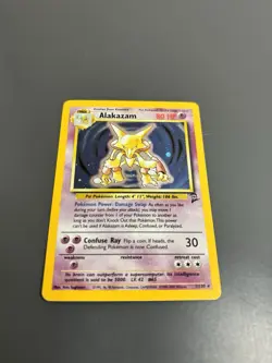 Pokemon TCG Alakazam Holo 1/130 Base Set 2 Holographic Near Mint - Image 4