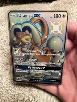 Drampa GX - SV80/SV94 - Pokemon Hidden Fates Sun & Moon Shiny Rare Card VLP - Image 1