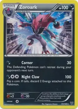 Zoroark 73/146 Holo Rare XY Base Light Play Pokemon DNA GAMES - Image 1