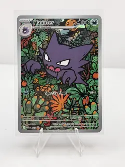 Haunter 027 Mega Evolution Black Star Promo Illustration Rare Pokemon Card NM - Image 1