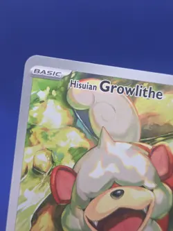 Pokemon Twilight Masquerade Hisuian Growlithe 181/167 Illustration Rare NM - Image 3
