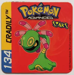 POKEMON Advanced Staks - Panini 2003 / n. 134 CRADILY / Carta Magnetica - Image 1