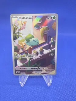 Pokemon Stellar Crown Bulbasaur 143/142 Illustration Rare NM - Image 1