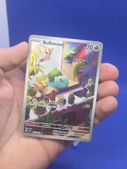 Pokemon Stellar Crown Bulbasaur 143/142 Illustration Rare NM - Image 2