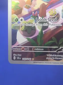Pokemon Stellar Crown Bulbasaur 143/142 Illustration Rare NM - Image 5
