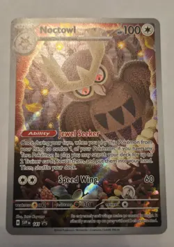 Pokemon TCG Stellar Crown Noctowl 141 Sv: Scarlet & Violet Promo Cards Holo NM - Image 1