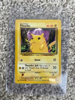 Lot of 3 Vintage 1999 Wizards Pokemon TCG Base Set Pikachu Mitsuhiro Arita - Image 2