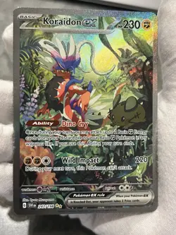 Pokemon TCG Koraidon ex 247/198 Scarlet & Violet Special Illustration Rare NM- - Image 3
