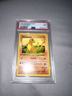 1999 Pokemon Game CHARMANDER 1st Edition 46/102 PSA 9 MINT - Image 1