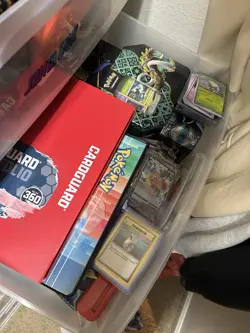 HUGE Pokemon Card Collection Lot Holos & Vintage-BINDERS / TINS / Figures + MORE - Image 1