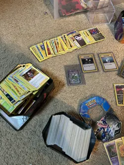 HUGE Pokemon Card Collection Lot Holos & Vintage-BINDERS / TINS / Figures + MORE - Image 4