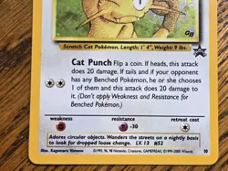 Pokemon Wotc Black Star Promo # 10/53 Gameboy Meowth,,nice card,,not played - Image 4