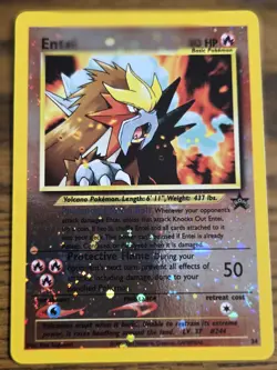 Pokemon Wotc Black Star Promo #34 Sealed ENTEI + open #34Entei,,,not played - Image 3