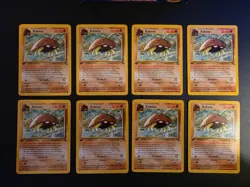 King Kabuto 1st Edition Fossil Vintage Pokemon Lot 8 Cards LP WOTC 50/62 ?? - Image 1