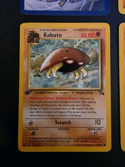 King Kabuto 1st Edition Fossil Vintage Pokemon Lot 8 Cards LP WOTC 50/62 ?? - Image 5