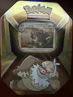 Pokemon Triple Whammy Tin [Slaking, Slakoth, + Vigorth] - Factory Sealed Tin - Image 1