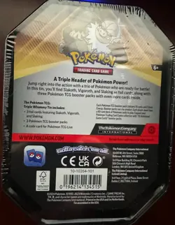 Pokemon Triple Whammy Tin [Slaking, Slakoth, + Vigorth] - Factory Sealed Tin - Image 2