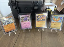 Pokemon TCG Sam's Club 151 4 Mini Tin Promos NM Sleeved And Top Loaded Cosmos - Image 1