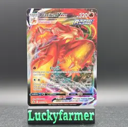 Pokemon TCG Blaziken VMAX Sword & Shield Chilling Reign Card 021/198 Holo NM - Image 1