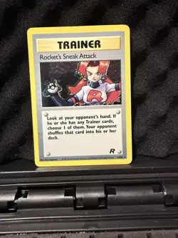 Pokemon TCG Trainer Rockets Sneak Attack Holo Rare 16/82 - Image 1