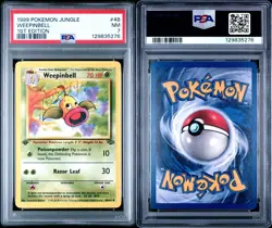 Weepinbell 1999 Pokemon Jungle 1st Edition 48/64 PSA NM 7 - Image 3