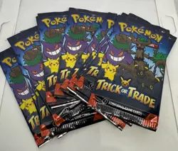 2024 Pokemon Trick Or Trade Pack (3 Cards) Booster Factory Sealed! 14 pack lot - Image 1