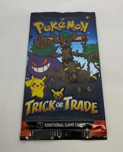2024 Pokemon Trick Or Trade Pack (3 Cards) Booster Factory Sealed! 14 pack lot - Image 2