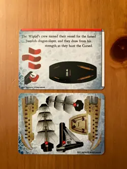 WIZKIDS Pirates of The Crimson Coast Card Games nave WIGLAF Frozen North - Image 2