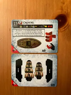 WIZKIDS Pirates of The Crimson Coast Card Games nave GRENDEL Frozen North - Image 1