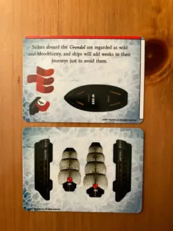 WIZKIDS Pirates of The Crimson Coast Card Games nave GRENDEL Frozen North - Image 2