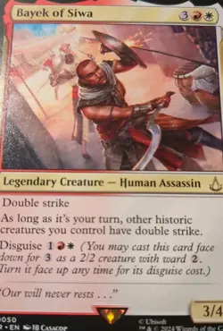 Bayek of Siwa 0050 MTG Universes Beyond: Assassin's Creed Rare 2024 NM - Image 1