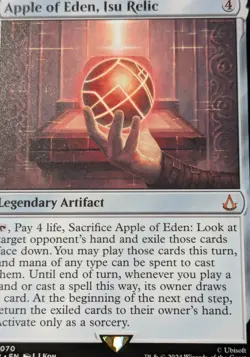 Apple of Eden, Isu Relic 0070 MTG Universe Beyond: Assassin's Creed M 2024 NM - Image 1