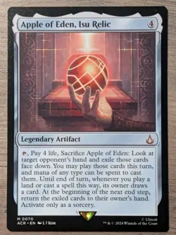 Apple of Eden, Isu Relic 0070 MTG Universe Beyond: Assassin's Creed M 2024 NM - Image 2