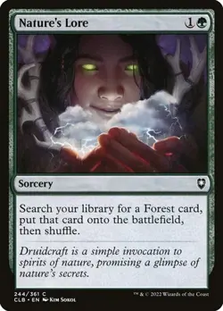 MTG ~ Nature's Lore ~ Commander Legends: Battle for Baldur's Gate ~ Near Mint - Image 1