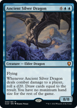 1x Ancient Silver Dragon Light Play, English Commander Legends: Battle for Baldu - Image 1