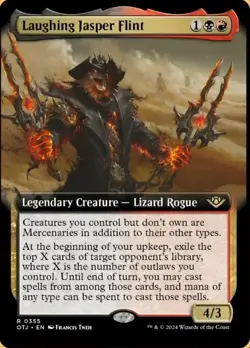 x1 Laughing Jasper Flint - Foil - Extended Art R MTG Outlaws of Thunder Junction - Image 1