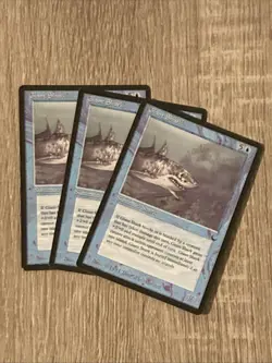 MTG - Giant Shark x3 - The Dark - NM English Magic 1994 - Image 1