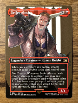 Magic MTG Final Fantasy Seifer Almasy #389 *NON-FOIL* Borderless Rare FFVIII - Image 1